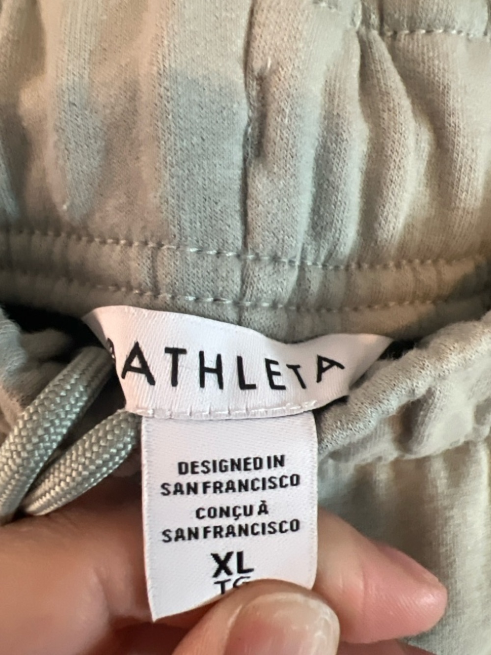 Athleta Forever Fleece Jogger Sage Green XL NWT Cozy Lounge Pants - Picture 3 of 3